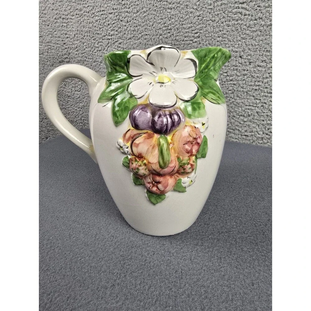 Vintage Jay Willfred Andrea by Sadek Pitcher Portugal French Country Boho MCM